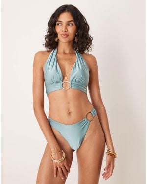 Tala – asymmetrisch geschnittene bikinihose - Blau