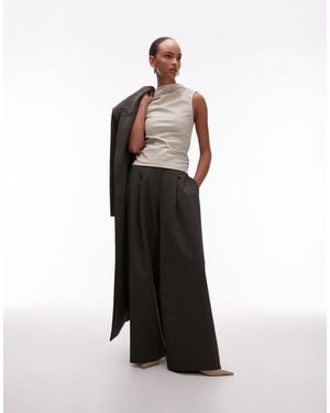 ASOS Oversized Balloon Barrel Leg Pants - White