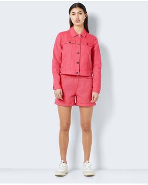 Noisy May Denim Jacket - Red