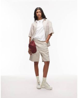 Carhartt Branford Double Knee Linen Shorts - White