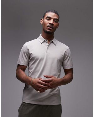 Mango Polo Color Pietra - Grigio