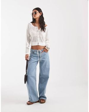 Free People Maris Fine Gauge Cardigan - Blue