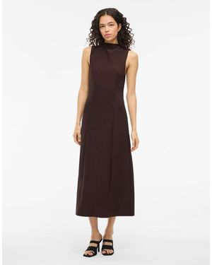 Vila Vestido Midi De - Multicolor