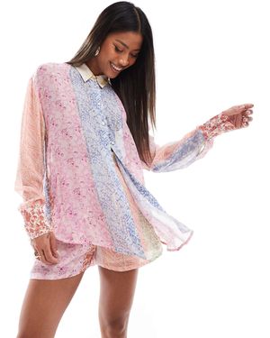 River Island – hemd - Pink