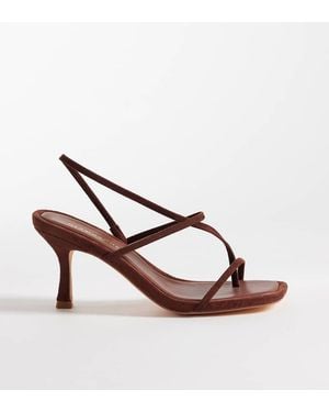 Glamorous Barely There Heeled Sandals - Brown