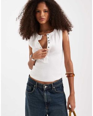 Free People Jamie Henley Tank Top - White