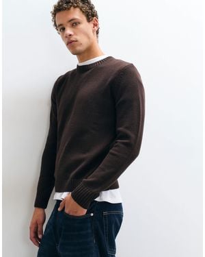 Mango Teen Knitted Crew Neck Sweater - Blue
