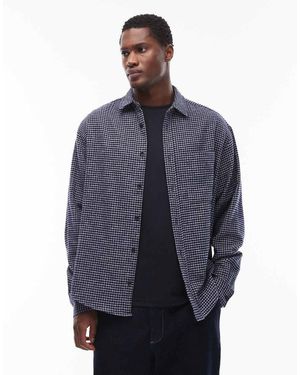 ASOS Oversized Check Shirt - Blue