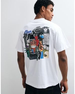 Huf Boulevard Status Graphic T-Shirt - White
