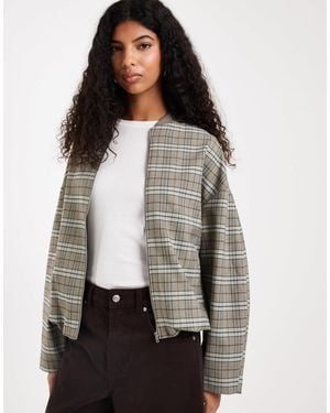 ASOS Tailored Bomber Jacket - Gray