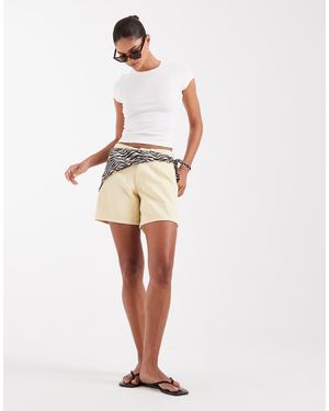 JJXX Seville Loose Denim Shorts - White