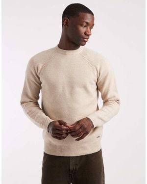 Threadbare Knitted Crew Neck Jumper - Natural