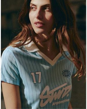 Pull&Bear Stwd Argentina Football Polo - Green