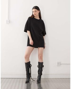 Noisy May Boxy T-Shirt Dress - Black