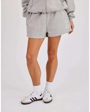 CERNUCCI Embroidered C Shorts - Grey