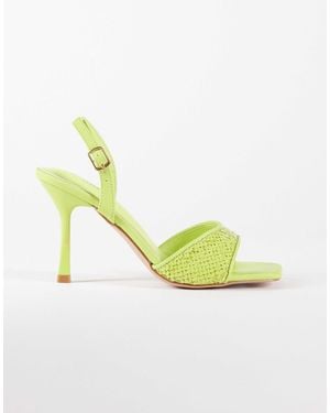 SIMMI Simmi London Cindy Heeled Sandals With Sequins - Metallic