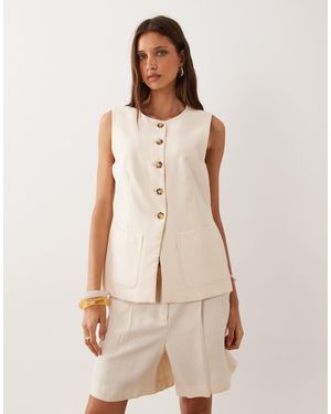 Mango – napoli – longline-weste - Natur