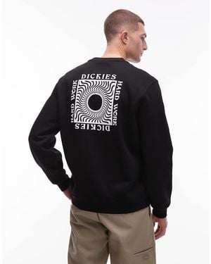Dickies Sudadera Negra Con Estampado Gráfico Trasero Oatfield De - Negro