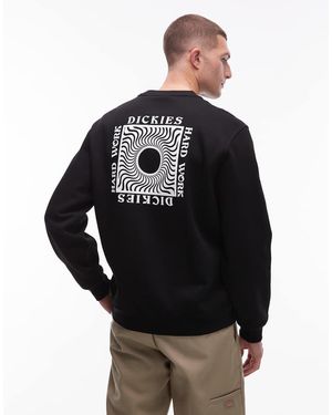 Dickies Sudadera Negra Con Estampado Gráfico Trasero Oatfield De - Negro