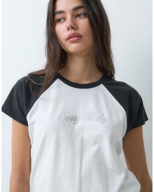 Vans Verziertes raglan-t-shirt mit kurzen ärmeln - Weiß