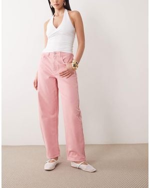 ASOS Slim Barrel Jeans - Pink