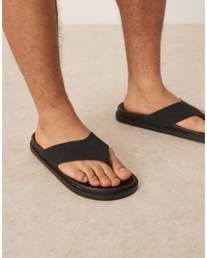 ASOS – klassische zehentrenner-sandalen - Natur
