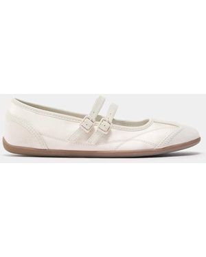 Pull&Bear Ballerine Sportive Écru - Neutro