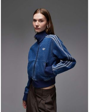 adidas Originals Firebird Denim Track Top - Blue