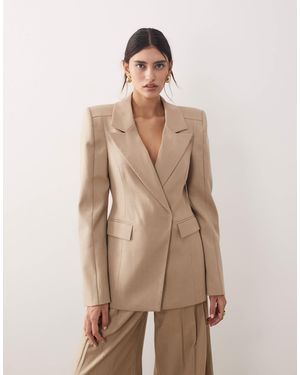 ARRANGE Structured Tailored Blazer Co-ord - Natural