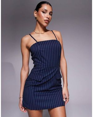 In The Style X Natalya Wright Exclusive Tailored Cami Mini Dress - Blue