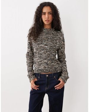 ARKET Langärmliger strickpullover - Grau