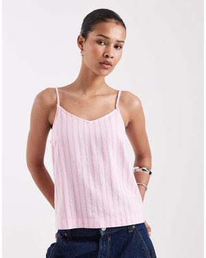 JJXX Linen-blend Stripe Cami Top - Multicolor