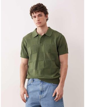 South Beach Knit Polo Top - Green