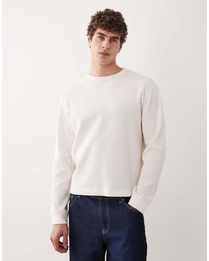 ARKET Waffle Long Sleeve T-shirt - White