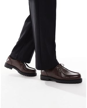 ASOS Apron Lace Up Shoes - Black