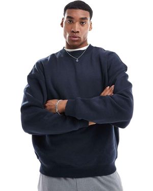 Pull&Bear Felpa Squadrata - Blu