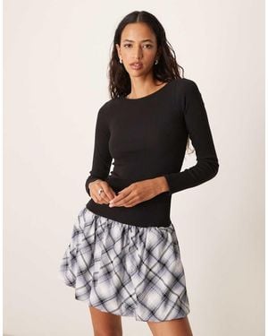 New Look Bubble Skirt Mini Dress - Black