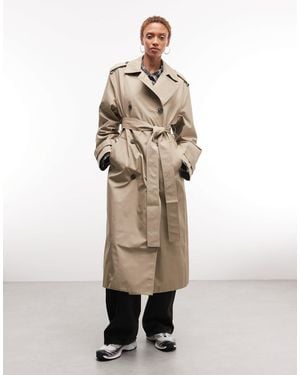 Weekday Oversized Trench Coat - Natural