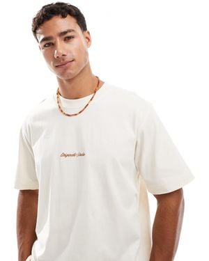 Jack & Jones Oversize T-shirt With Originals Embroidery - White