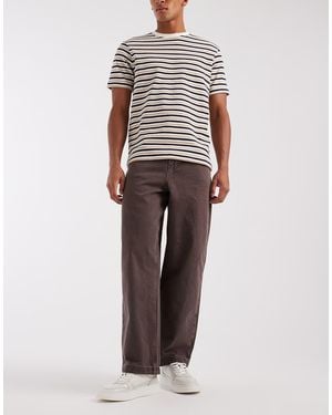 ASOS Loose Straight Jeans - Brown