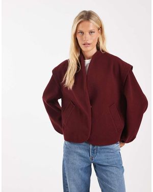 ASOS Giacca Formale Stile Anni '80 Con Fondo A Palloncino Intenso - Rosso