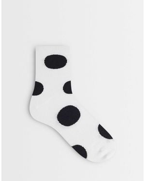 Vero Moda Polka Dot Ankle Socks - White
