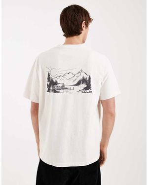 Timberland Lake House Back Graphic Tee - White