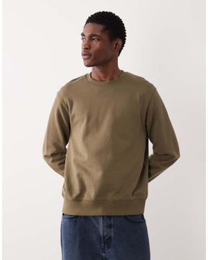 Mango 100% Cotton Relaxed Fit Sweatshirt - Green