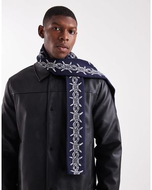 Santa Cruz – gerippter strickschal - Blau