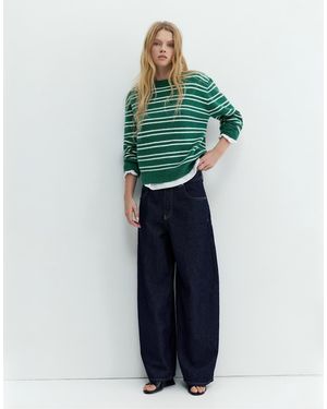 Pull&Bear Oversized Baggy Jeans - Groen