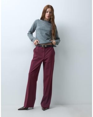 ASOS Petite Tailo Relaxed Straight Pants - Red