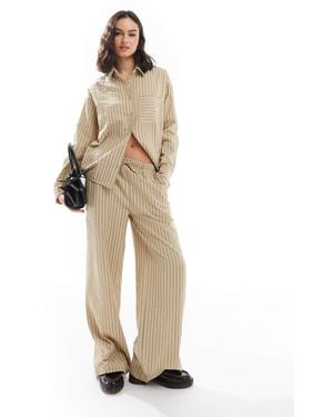 Threadbare – gestreifte schlupfhose - Natur