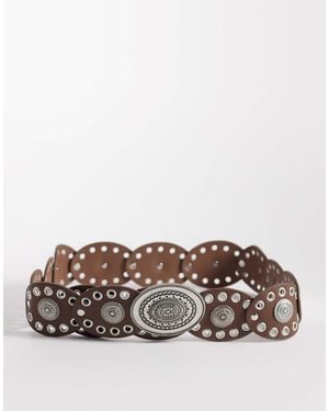 South Beach Boho Disc Belt - Gray