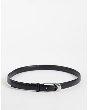 Mango Belt With Buckle - Black